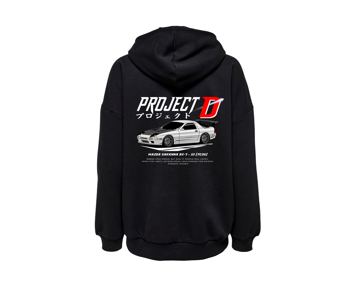 Project D Zip Up Hoodie Modified Decals INC