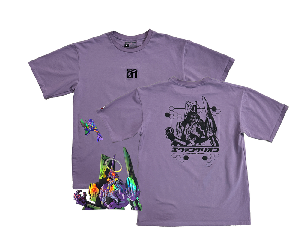 EVA 01 T-Shirt + 2 Sticker Bundle