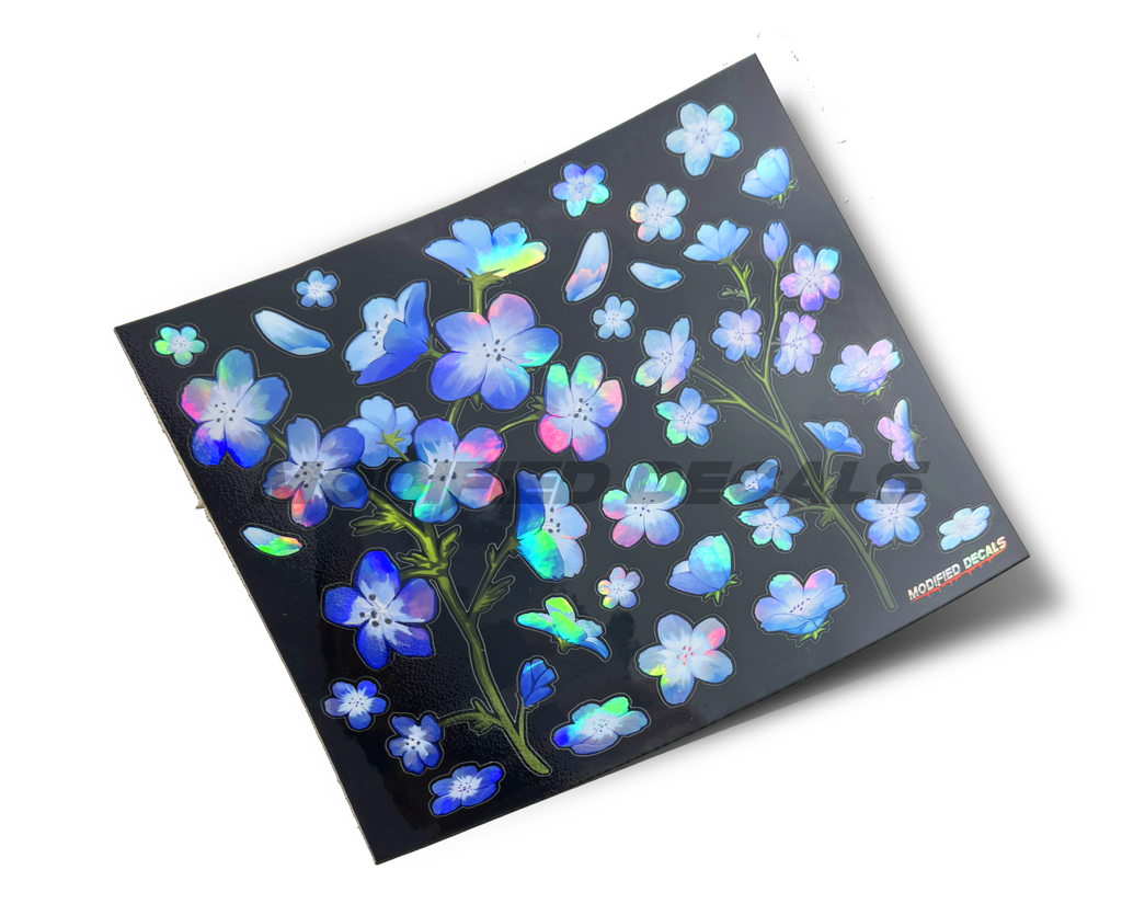 Blue Moon Flowers Sticker Sheet
