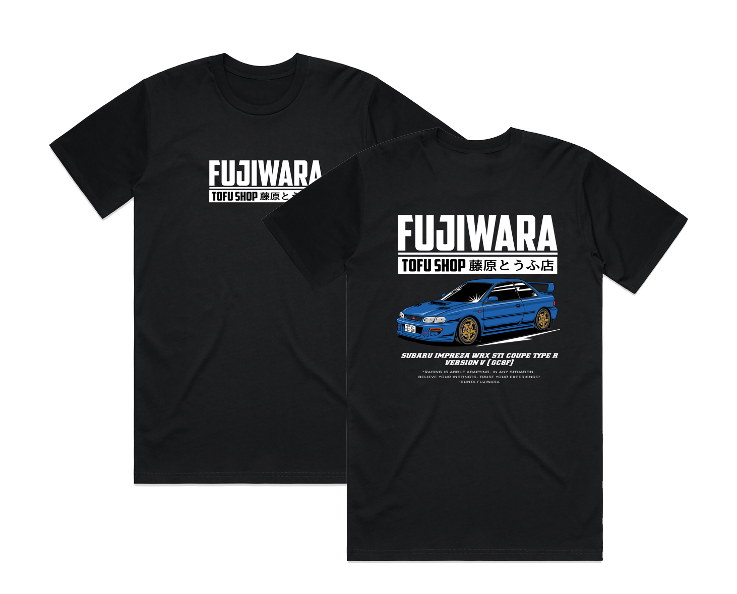 Motoo Fujiwara Birthday TEE L ブラック Fujiwara Tofu T-Shirt – Modified Decals INC