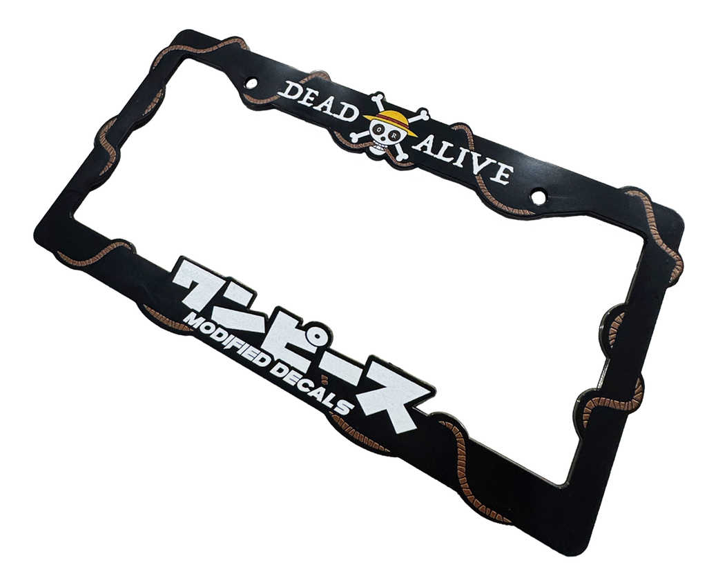Dead or Alive License Plate Frame