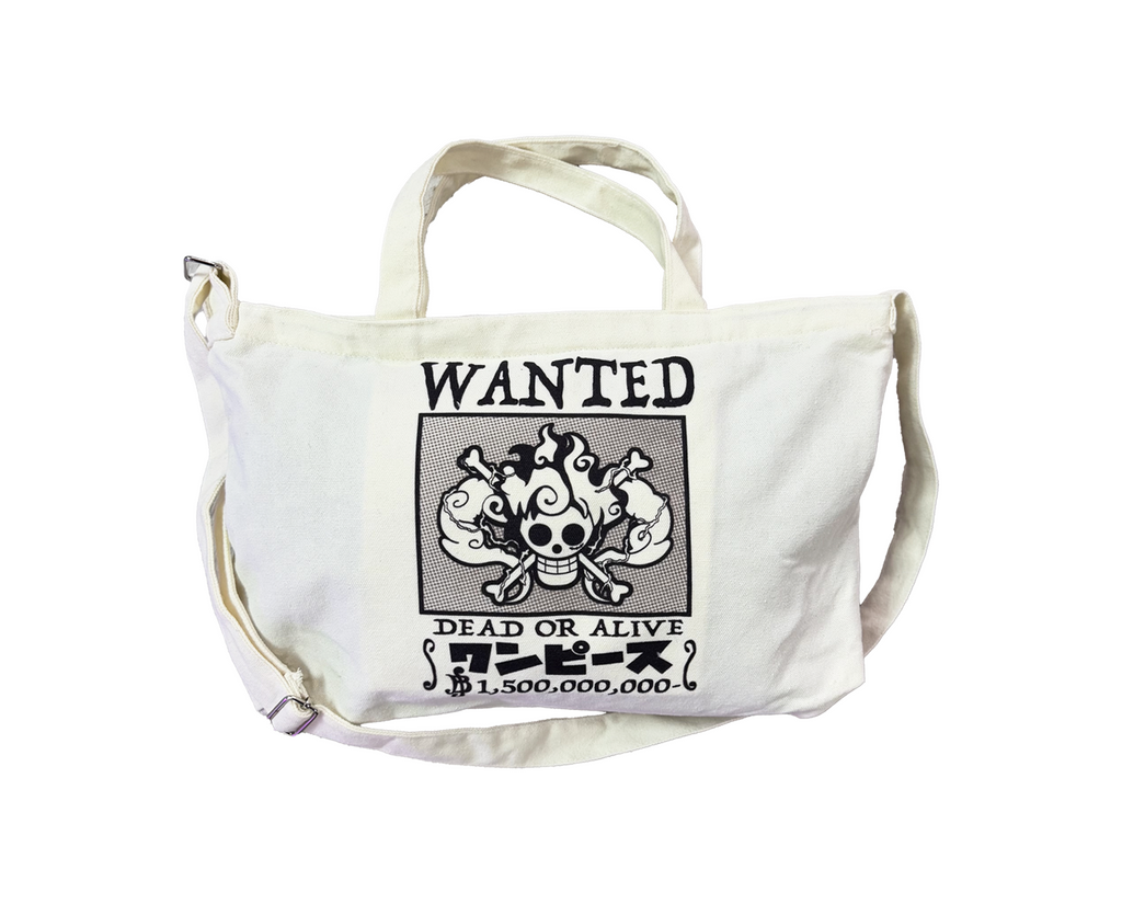 Straw Hat Pirate Crossbody Tote Bag