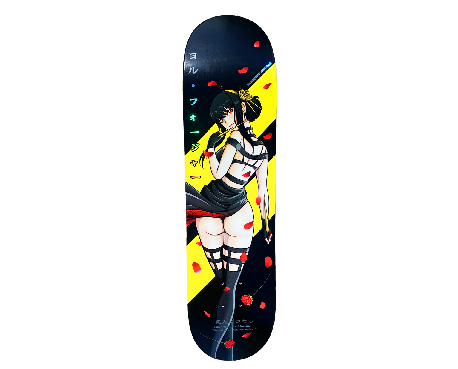 Limited Edition* Secret Assassin Skateboard Deck (45x) – Modified Decals INC