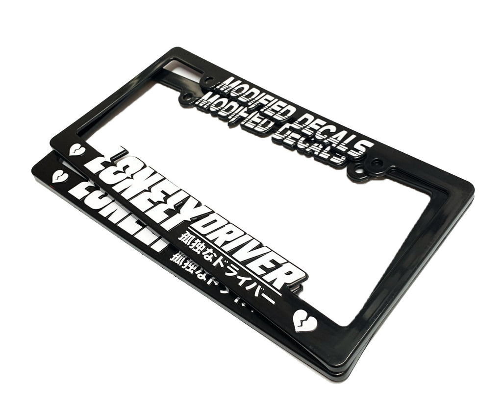 Lonely Driver License Plate Frame